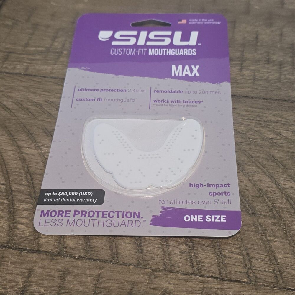 🔥 SISU NextGen Max Guard 2.4mm Adult Mouthguard (Snow White) New In Package